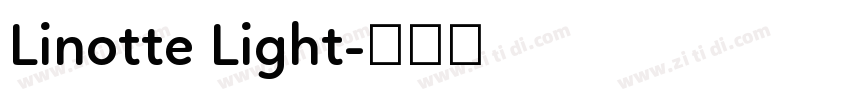 Linotte Light字体转换